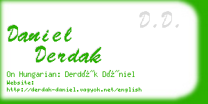 daniel derdak business card
